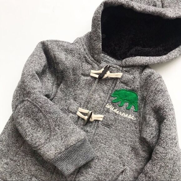 Joe Fresh wilderness plush lined hoodie EUC 2T - Picture 2 of 3